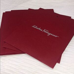 NEW Salvatore Ferragamo Red Gift Envelopes